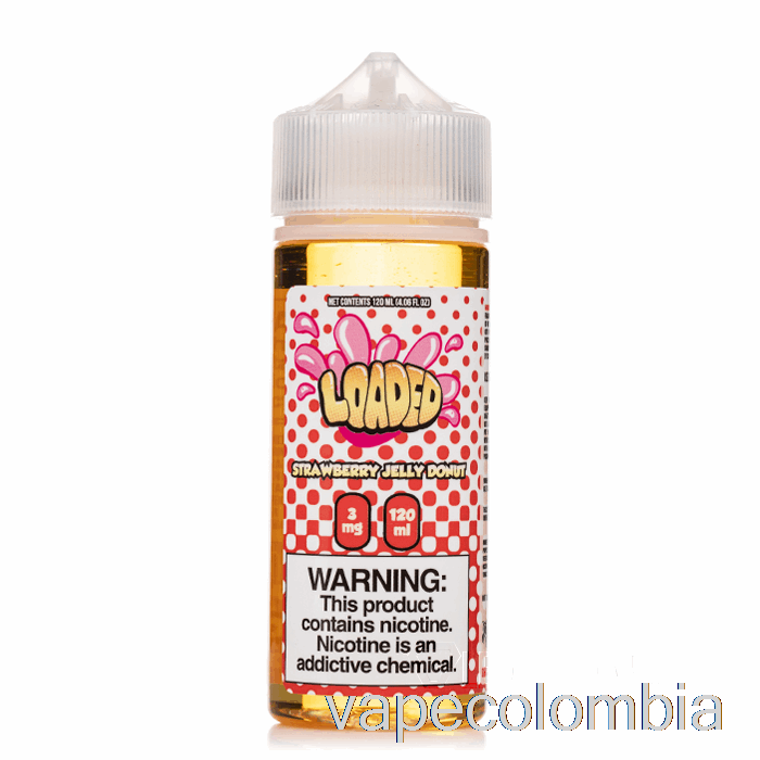 Vape Kit Completo Donut De Gelatina De Fresa - E-líquido Cargado - Vapores Despiadados - 120ml 0mg